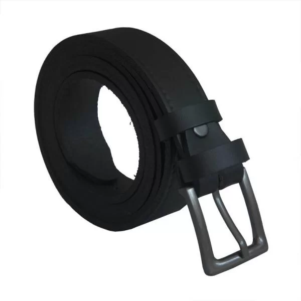 Ζώνη δερμάτινη με πυρογραφία 3cm - ΜΑΥΡΟ