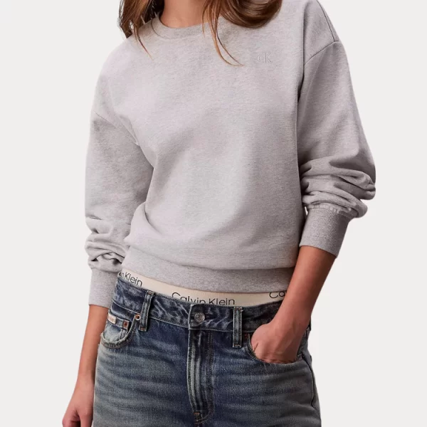 Calvin Klein ΦΟΥΤΕΡ CALVIN KLEIN LS ARCHV LG FRNCH TR GREY CALVIN KLEIN