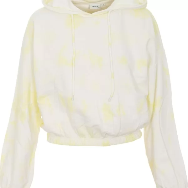 HOODIE ONLY TIE DYE HELLA LIFE L/S PALE GREEN / YELLOW ONLY