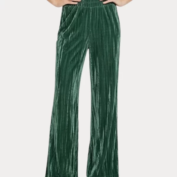 ΠΑΝΤΕΛΟΝΙ ONLY ALEXA HW STRAIGHT VELVET PANT GREEN ONLY