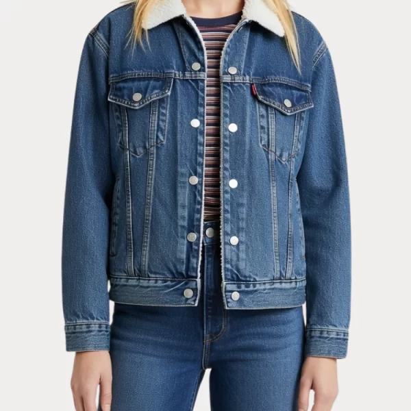 JACKET LEVIS SHERPA BLUE LEVIS