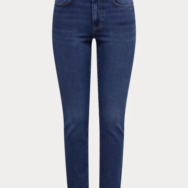 ΤΖΙΝ ONLY SUI MID SLIM DENIM PIMBOX DARK MEDIUM BLUE ONLY