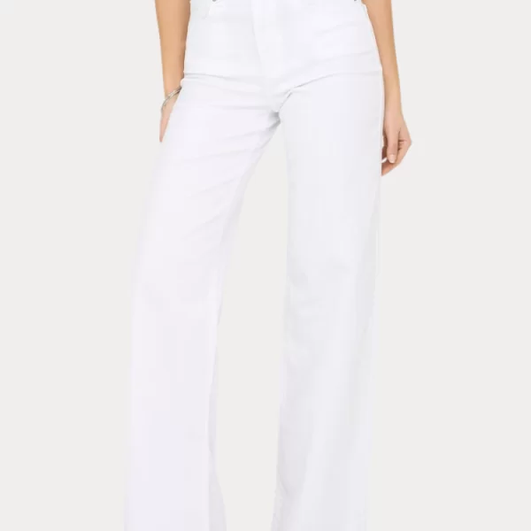 ΤΖΙΝ ONLY MADISON BLUSH HW WIDE DNM CROPPED WHITE ONLY