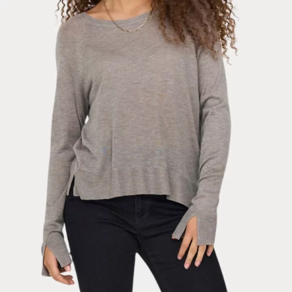 ΜΠΛΟΥΣΑ ONLY VIENNA LS O-NECK KNIT SATELLITE ONLY