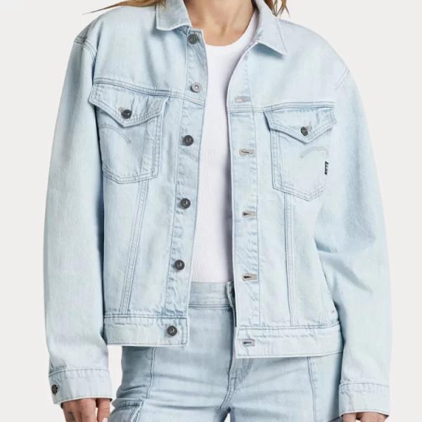 JACKET G-STAR RELAXED DENIM SUN FADED PISCINA BLUE G-STAR