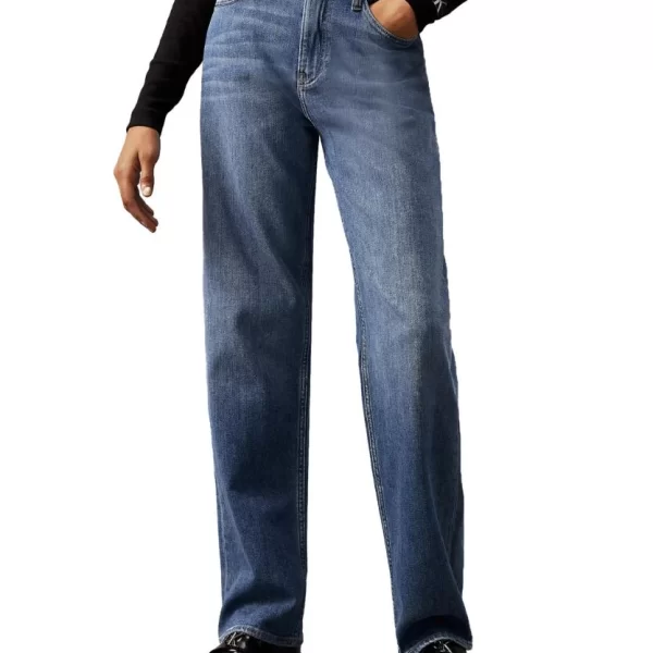 ΤΖΙΝ CALVIN KLEIN HIGH RISE LOOSE DENIM MEDIUM CALVIN KLEIN