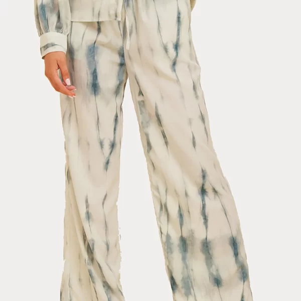 RUT&CIRCLE ΠΑΝΤΕΛΟΝΙ RUT & CIRCLE ALMA BLURR PRINT BLUE RUT&CIRCLE