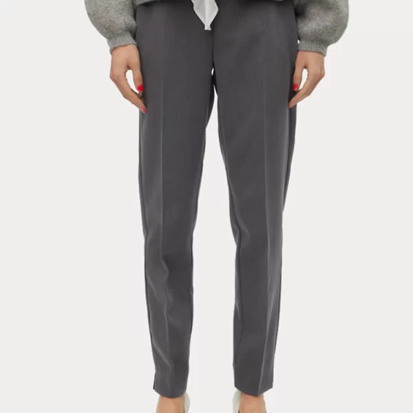 ΠΑΝΤΕΛΟΝΙ VERO MODA VMBEATE HW TAPERED PANT MEDIUM GREY MELANGE VERO MODA