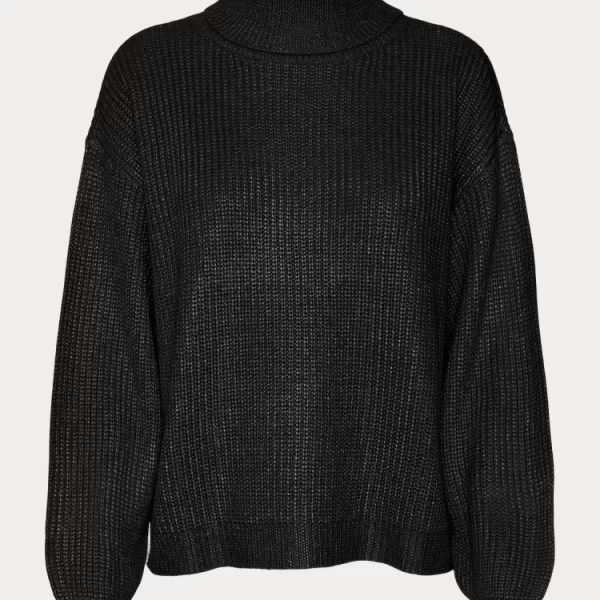 ΠΛΕΚΤΑ VERO MODA VMAMELIA LS COWLNECK PULLOVER BLACK VERO MODA