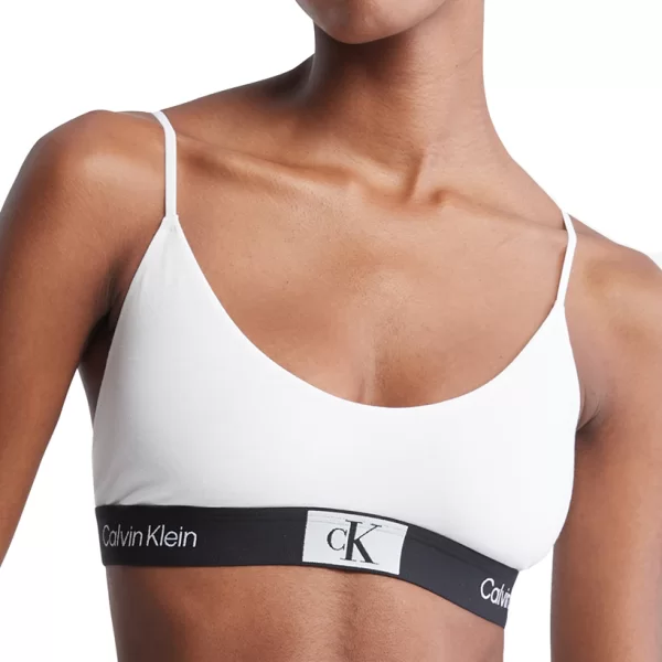 ΕΣΩΡΟΥΧΟ CALVIN KLEIN UNLINED BRALETTE WHITE CALVIN KLEIN