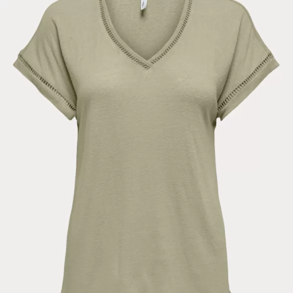 V-NECK TOP ONLY PENNY S/S ELM ONLY