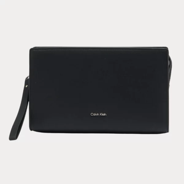 ΤΣΑΝΤΑ CALVIN KLEIN RAISED POUCH BLACK CALVIN KLEIN