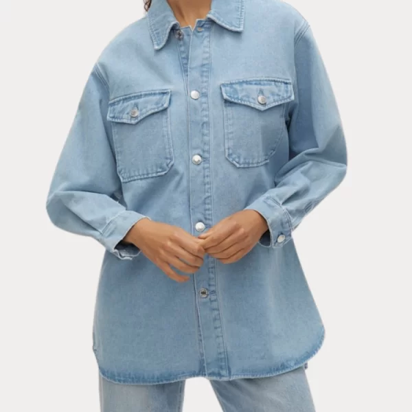 OVERSIZED DENIM SHIRT VERO MODA MIX LIGHT BLUE VERO MODA
