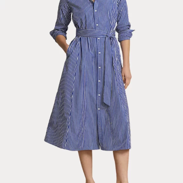 ΦΟΡΕΜΑ POLO RALPH LAUREN BLUE WHITE STRIPES POLO RALPH LAUREN