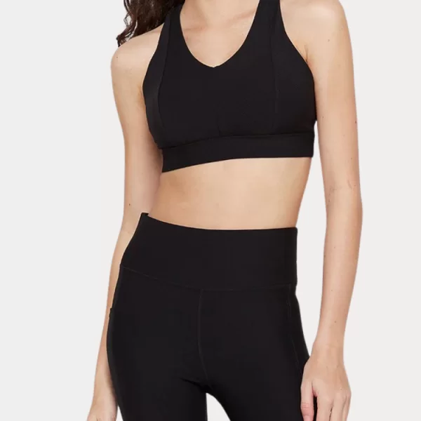 TOP ONLY PJANNA CROSS SPORTS BRA BLACK ONLY