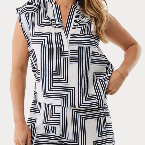 ΜΠΛΟΥΖΑ MEXX MULTICOLOR STRIPES WHITE MEXX