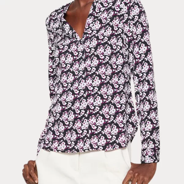 Vero Moda ΠΟΥΚΑΜΙΣΟ VERO MODA VMFIONA LS TOP WVN BLACK MULTI VERO MODA