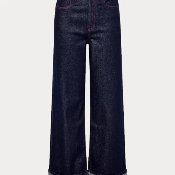 ΤΖΙΝ ONLY CARNABY HW WIDE FOLDUP RED DARK BLUE ONLY