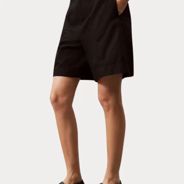 SHORTS CALVIN KLEIN SOFT TWILL LINEN CK BLACK CALVIN KLEIN