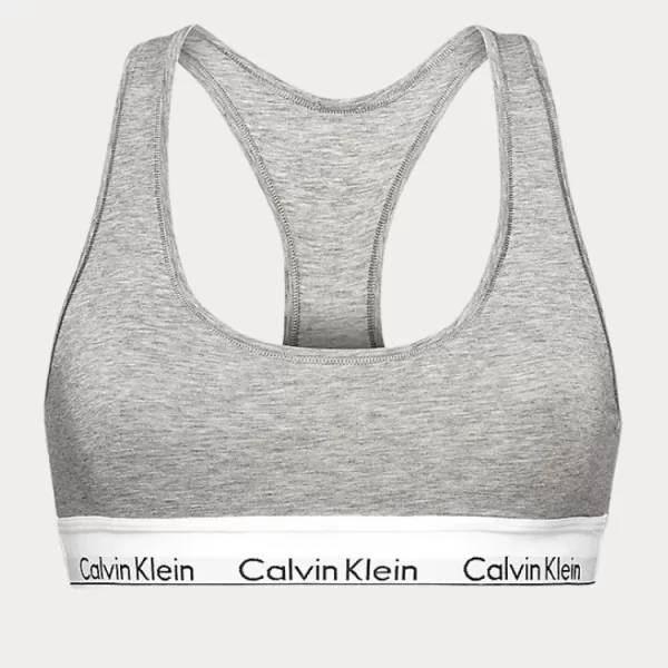 ΕΣΩΡΟΥΧΟ CALVIN KLEIN UNLINED BRALETTE GREY HEATHER CALVIN KLEIN