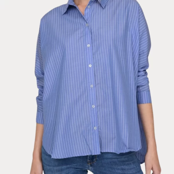 ΠΟΥΚΑΜΙΣΟ ONLY GRACE LS WVN MOONLIGHT BLUE ONLY