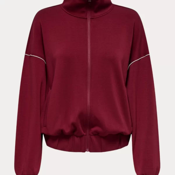 ΖΑΚΕΤΑ ONLY MILA L/S ZIP LOOSE BOX UB CC SWT CABERNET ONLY