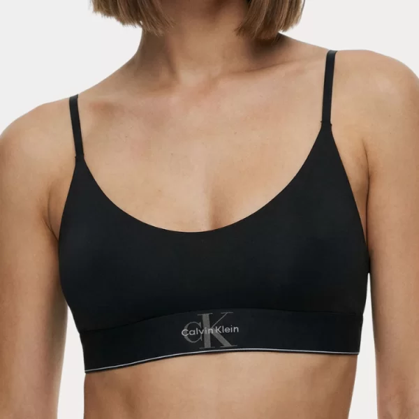 ΜΠΟΥΣΤΑΚΙ CALVIN KLEIN UNLINED BRALETTE BLACK CALVIN KLEIN