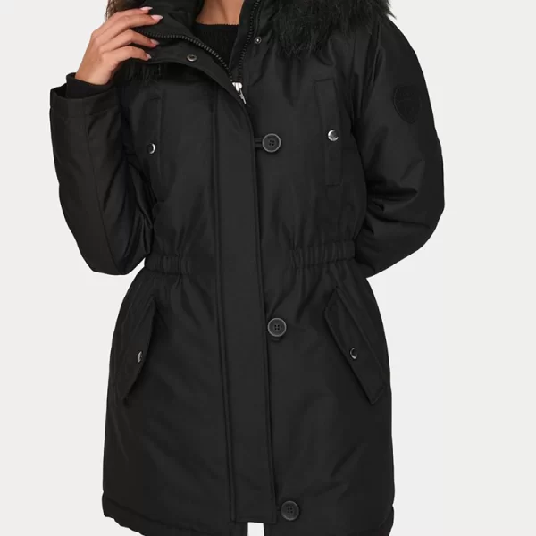 ΜΠΟΥΦΑΝ ONLY IRIS FUR WINTER PARKA BLACK ONLY