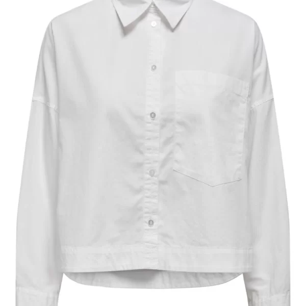ΠΟΥΚΑΜΙΣΟ ONLY CARRIE LS SHIRT WVN BRIGHT WHITE ONLY