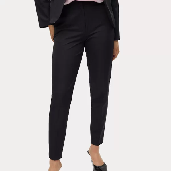 ΠΑΝΤΕΛΟΝΙ VERO MODA VMFENYA MW TAPERED PANT BLACK VERO MODA