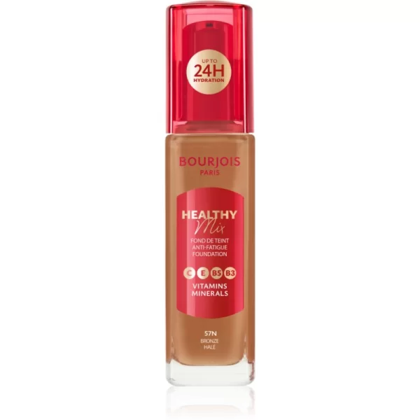 Bourjois Bourjois Healthy Mix λαμπρυντικό ενυδατικό μεικ απ 24 ώρες απόχρωση 57N Bronze 30 ml