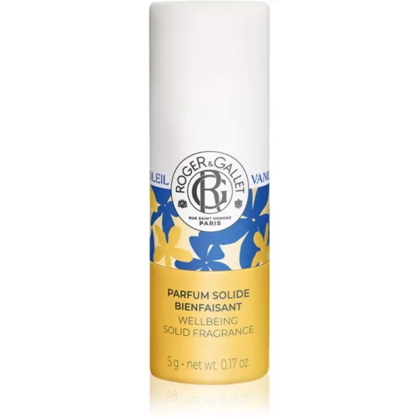 Roger & Gallet Vanille Soleil Wellbeing Solid Fragrance συμπαγή αρώματα για γυναίκες 5 γρ