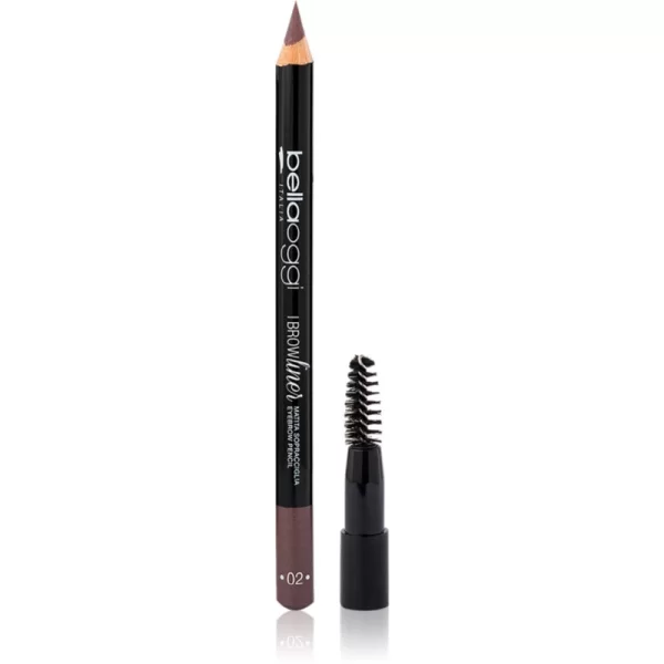bellaoggi I Brow Liner μολύβι για τα φρύδια με βούρτσα απόχρωση Brown 1,1 γρ