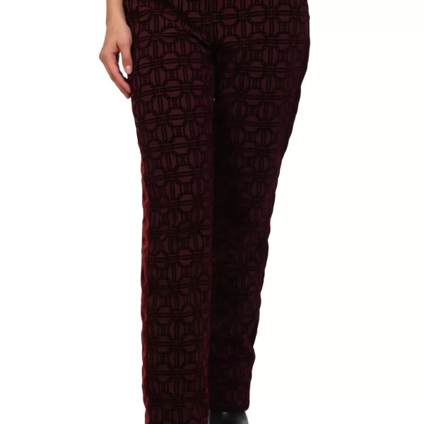 ELISABETTA FRANCHI ΠΑΝΤΕΛΟΝΙ REGULAR FIT ΑΝΑΓΛΥΦΟ ΣΧΕΔΙΟ ΜΠΟΡΝΤΩ