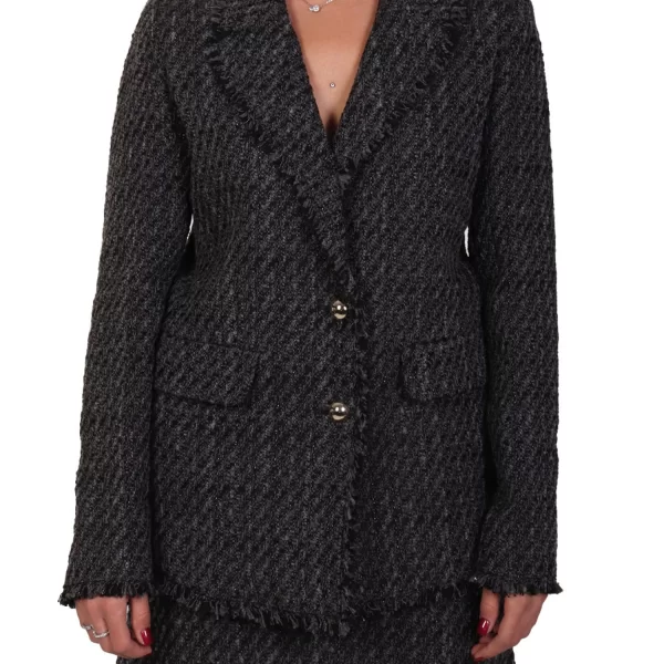 MARELLA EMME ΣΑΚΑΚΙ MARIO ΠΛΕΚΤΟ ΞΕΦΤΙΑ GLITTER ΣΚΟΥΡΟ ΓΚΡΙ