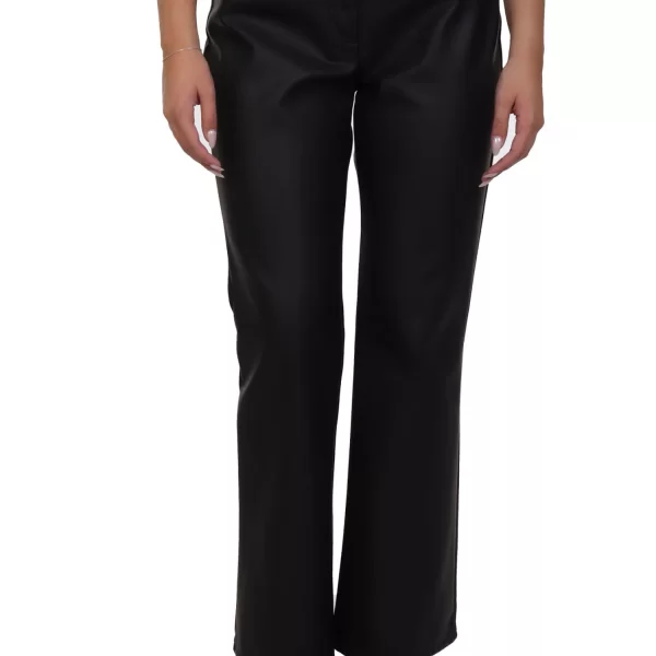 MAX MARA WEEKEND ΠΑΝΤΕΛΟΝΙ CALIFFO FAUX LEATHER ΜΑΥΡΟ