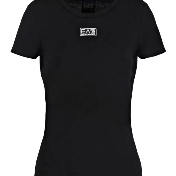 ARMANI 7 T-SHIRT LOGO ΛΕΠΤΟΜΕΡΕΙΑ ΠΛΑΤΗ ΜΑΥΡΟ