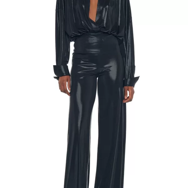 NORMA KAMALI ΠΑΝΤΕΛΟΝΑ ΜΕΤΑΛΛΙΖΕ ΜΑΥΡΟ