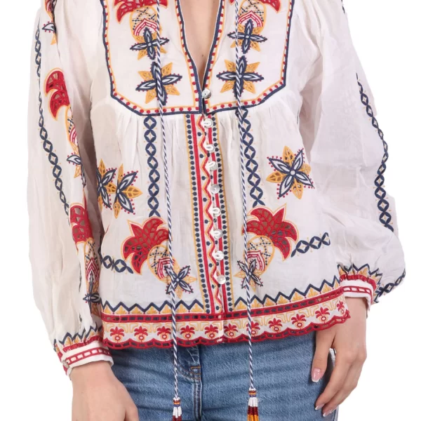 FARM RIO ΜΠΛΟΥΖΑ-ΠΟΥΚΑΜΙΣΟ MARYS TILES ΚΕΝΤΗΜΑ ΕΚΡΟΥ