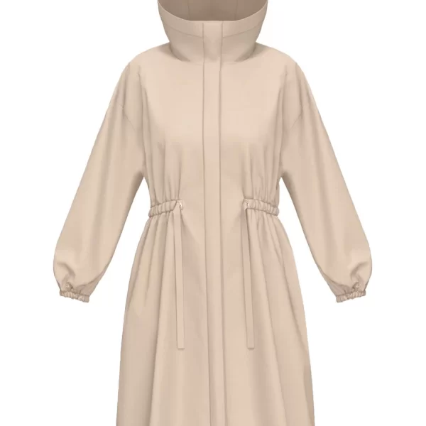 MARELLA EMME ΜΠΟΥΦΑΝ JACKET PASQUA ΜΗ ΑΠΟΣΠΩΜΕΝΗ ΚΟΥΚΟΥΛΑ ΣΟΥΡΑ ΜΕΣΗ ΜΠΕΖ