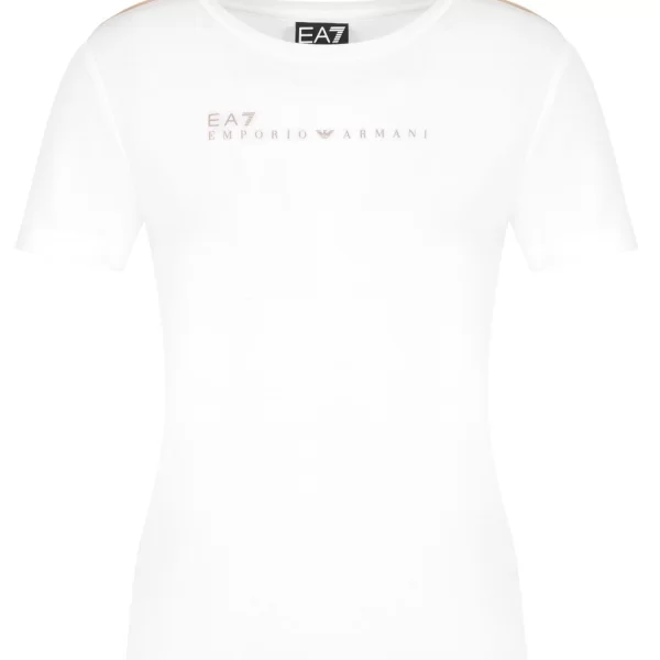 ARMANI 7 T-SHIRT LOGO ΛΕΥΚΟ