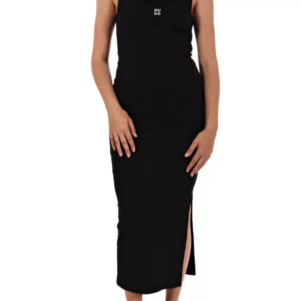 HUGO ΦΟΡΕΜΑ MIDI NALIMERA ΑΝΟΙΓΜΑ ΚΑΤΩ LOGO ΜΑΥΡΟ
