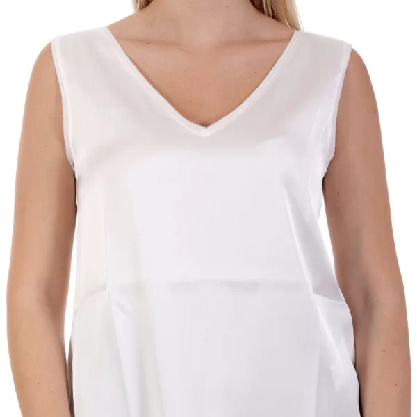 MARELLA EMME DEODARA TOP V-NECK ΛΕΥΚΟ
