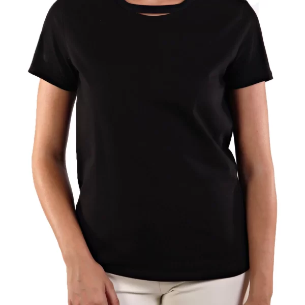 ELISABETTA FRANCHI T-SHIRT ΚΟΛΙΕ ΜΑΥΡΟ