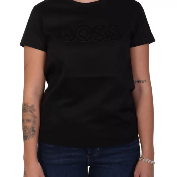 BOSS T-SHIRT EVENTSA LOGO 1 ΜΑΥΡΟ