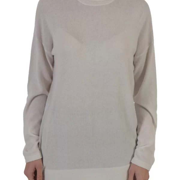 MARELLA EMME ΠΛΕΚΤΟ TURTLE NECK CECILIA ΛΕΥΚΟ