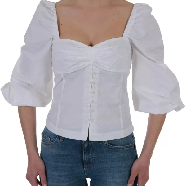 PINKO KAPPA ΜΠΛΟΥΖΑ ΣΟΥΡΑ ΜΑΝΙΚΙ ΛΕΥΚΟ