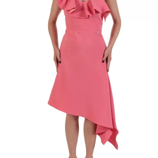 RELISH RELISH ΦΟΡΕΜΑ MIRIADER MIDI ΑΣΥΜΜΕΤΡΟ ΕΝΑΣ ΩΜΟΣ ΒΟΛΑΝ ΡΟΖ