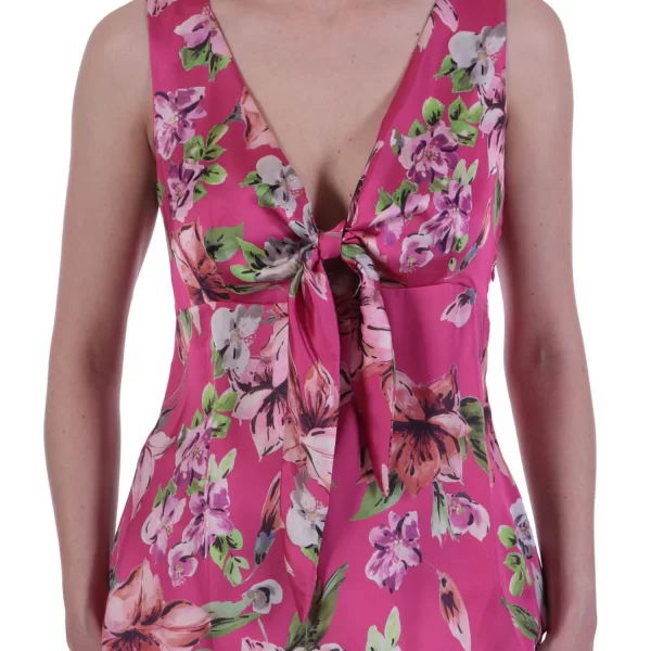 LIU-JO TOP ΔΕΣΙΜΟ ΜΠΟΥΣΤΟ FLORAL MULTICOLOR ΦΟΥΞΙΑ