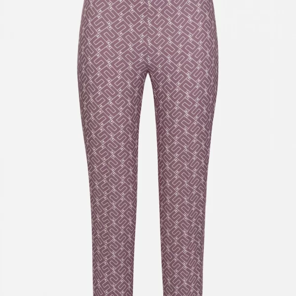 ELISABETTA FRANCHI ΠΑΝΤΕΛΟΝΙ ΨΗΛΟΜΕΣΟ LOGO ΜΩΒ